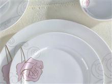 骨瓷 精美陶瓷碗盘 金玫瑰系列  JJHOME酒店用品1号店